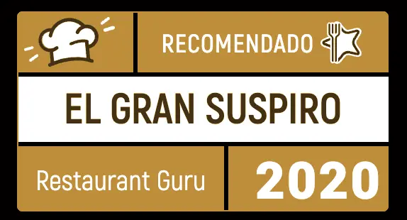 Certificado Restaurant Guru 2020